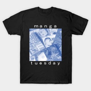 Manga Tuesday (blue-black) T-Shirt